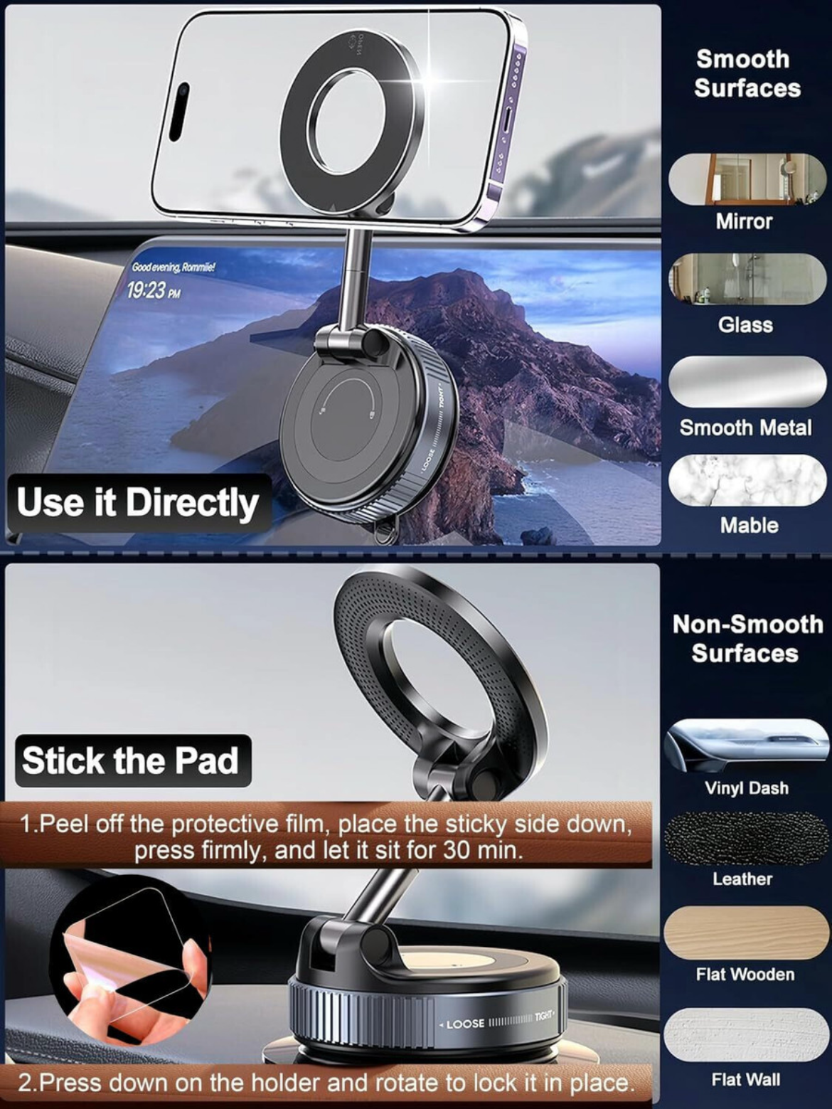 MagGrip Pro – Vaccum Magnetic Phones Holder